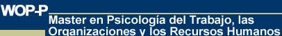 Master en Psicolog&iacute;a del Trabajo, las Organizaciones y los Recursos Humanos (WOP-P) 
