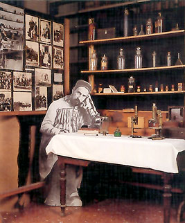 Reconstrucción del laboratorio de Cajal en Valencia