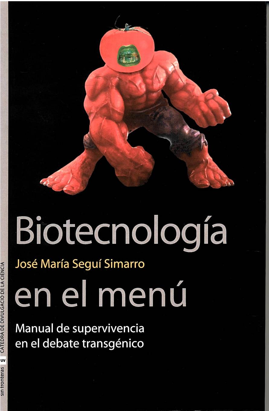tapa libro biotecnologia al menu
