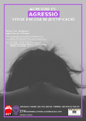 Cartel 25N Jornadas Contra la violencia contra las mujeres