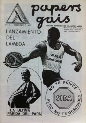 Portada de la publicació Papers Gay,núm. 0, de desembre 1986