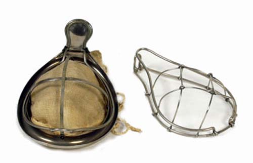 Máscara de Schimmelbusch y de Esmarch para cloroformo, c. 1890-1910