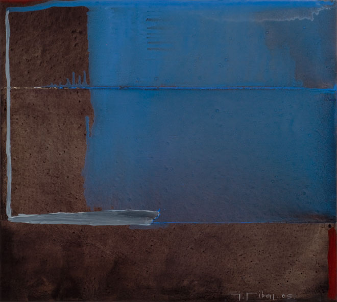 Jaume Ribas. Urbs I, 2005. Oli sobre paper, 45 x 50 cm.