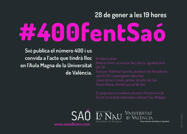 400 números de la revista SAÓ