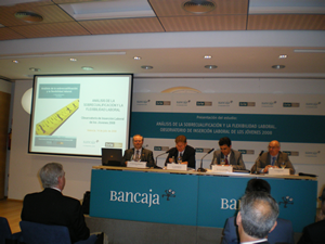 Presentaci&oacute;n del estudio: An&aacute;lisis de la sobrecualificaci&oacute;n y la flexibilidad laboral. Observatorio de inserci&oacute;n laboral de los j&oacute;venes 2008 