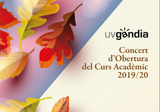 Orquestra Filharmònica de la Universitat de València. Concert d’Obertura del Curs Acadèmic 2019/20. 17/10/2019. Gandia. 19.30h