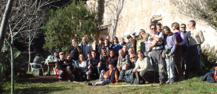Imatge del grup al Baranc d'Atanasi