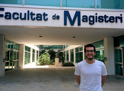 Juan Carlos Bel, en la Facultad de Magisterio de la Universitat de València