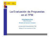 La evaluacin de propuestas en el 7PM (Carlos Martnez Riera)