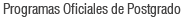 Programas Oficiales de Postgrado