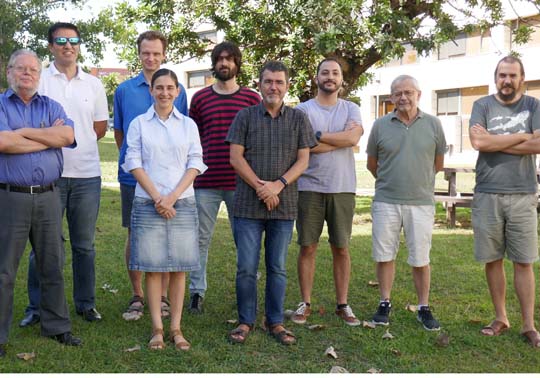 Membres del equip investigador a la Universitat de València.