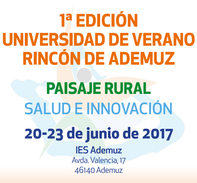 Cartel de la Universidad de Verano del Rincón de Ademuz