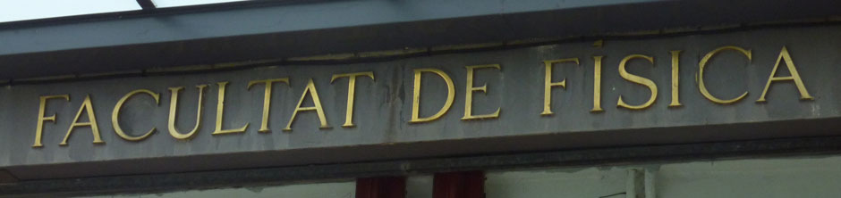 Facultat de Física. 