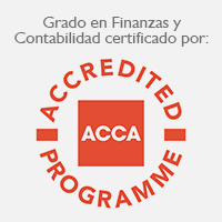 Grado en Finanzas y Contabilidad certificado por ACCA
