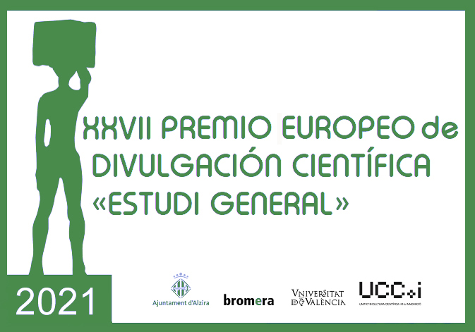 cartel anunciador XXVII Premio Europeo de Divulgación Científica «Estudi General».