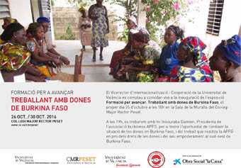 Invitació a la inauguració de l'exposició sobre Burkina Faso.