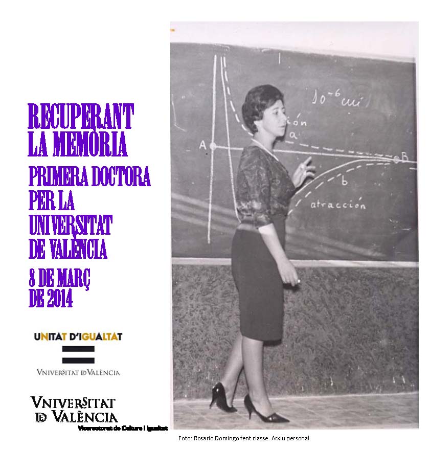 Rosario Domingo, primera doctora per la Universitat de València