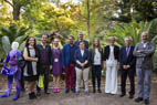 Representants de les institucions implicades en l'organització del Fòrum femUrbs.