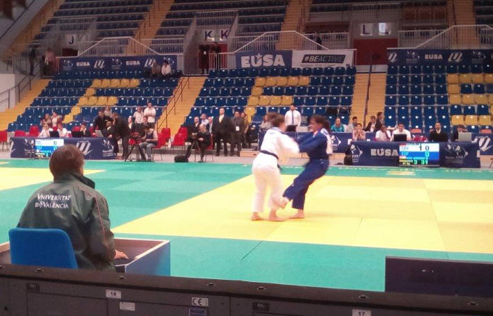 Foto d'arxiu d'una competició europea de judo.
