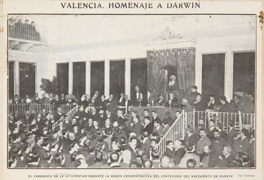  Valencia homenajea a Darwin, Actualidades, 3 de marzo de 1909