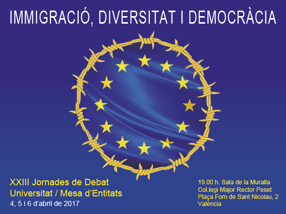 Imatge de les XXIII Jornades de Debat sobre Immigració, Diversitat i Democràcia.