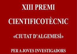 XIII scientific and technical contest “Ciudad de Algemesí” for young researchers