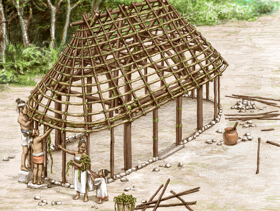 Construyendo una casa maya - imatge 0