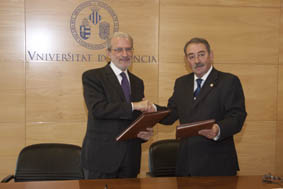 D'esquerra a dreta, Esteban Morcillo i Antonio J. Llácer.