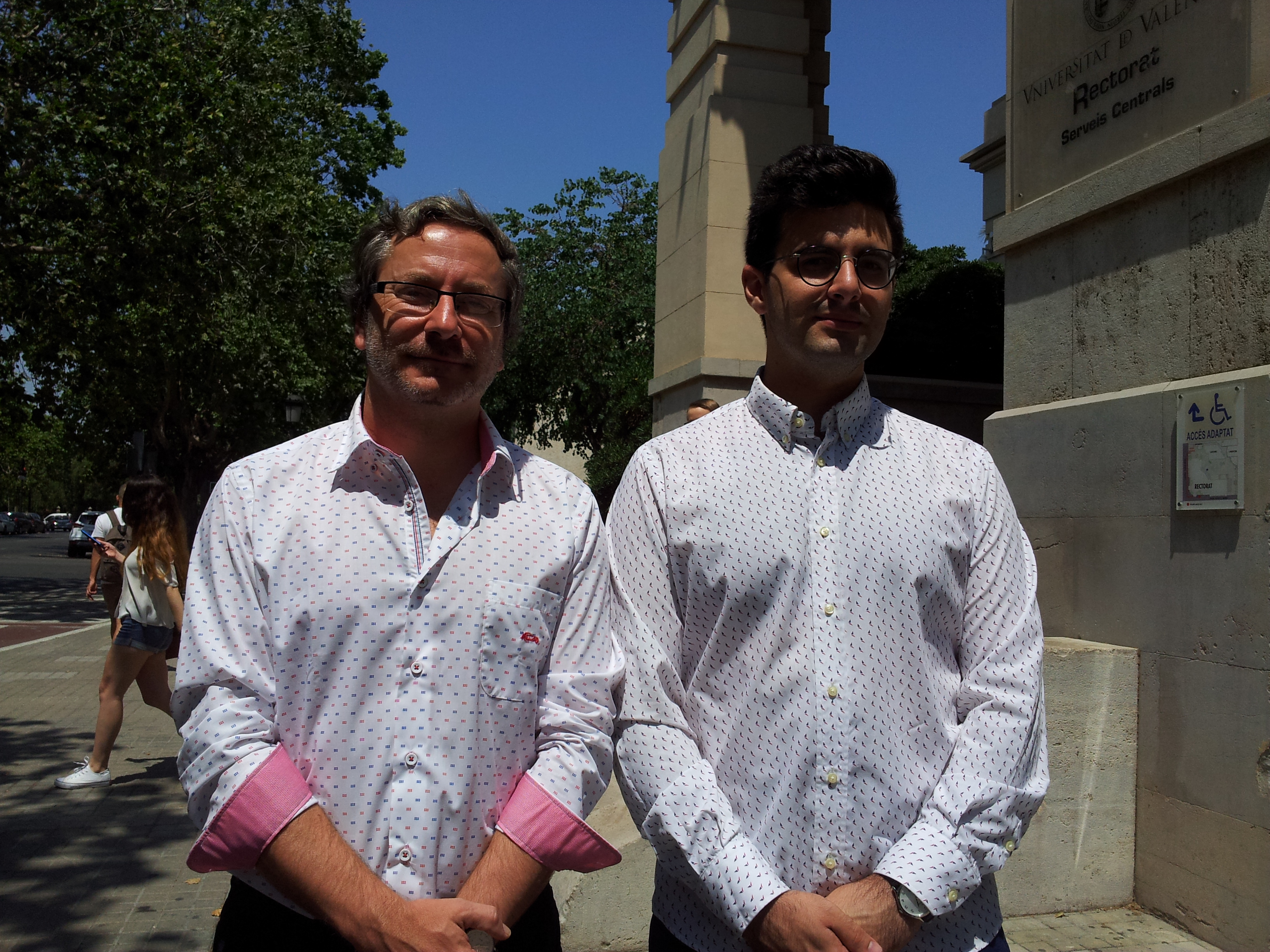 Juan Evaristo Valls Bosch (dreta foto, segons mirem) i Marc Borras Barberà