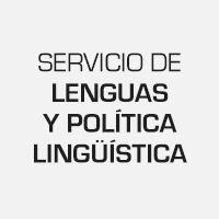 Logo Servei de Llengües i Política Lingüística