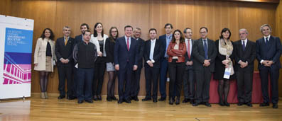Los galardonados con los Premios Universidad-Sociedad 2015.