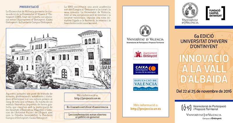 UNIVERSITAT D'HIVERN D'ONTINYENT 2015