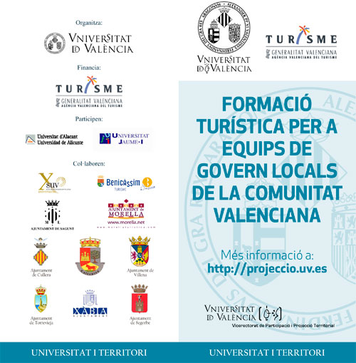 FORMACIÓ TURÍSTICA PER A EQUIPS DE GOVERN LOCALS DE LA COMUNITAT VALENCIANA