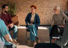 Un grupo de personas sentadas
Descripción generada automáticamente