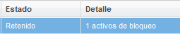 Estado: retenido