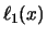 $\displaystyle \ell_{1}(x)$