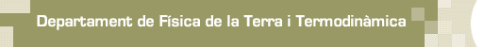 Departament de Fisica de la Terra i Termodinamica