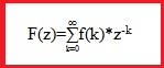 Definici�n de la transformada Z