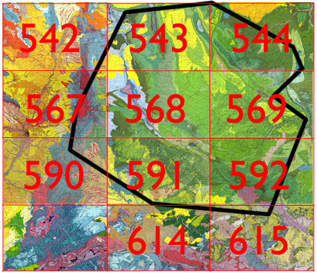 Mapa de zonas.