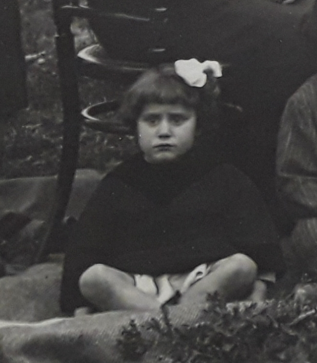 María Luisa, de niña