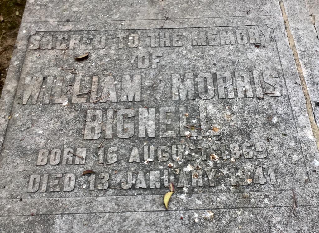 Tumba de William Morris Bignell