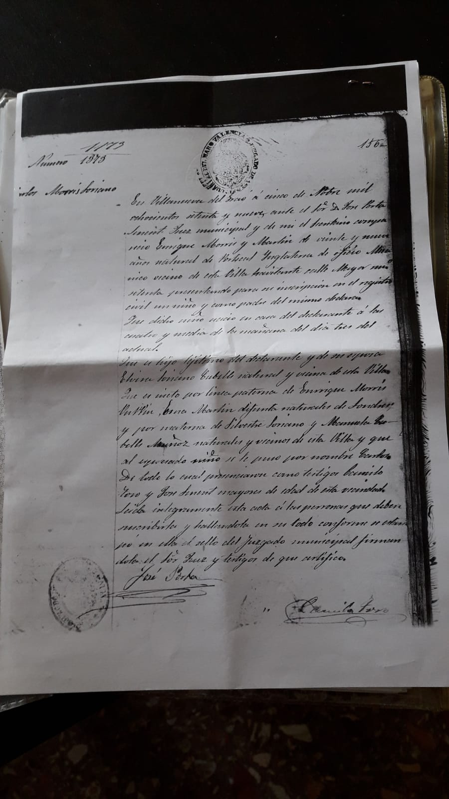 Partida de Carlos, 1879