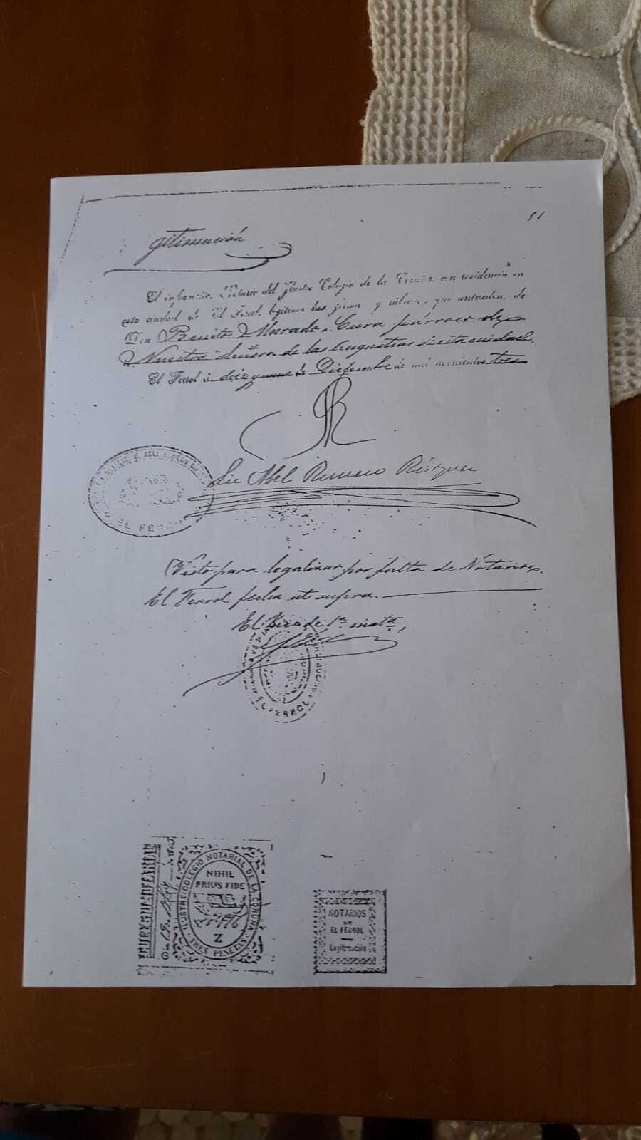 Legitimación, Ferrol