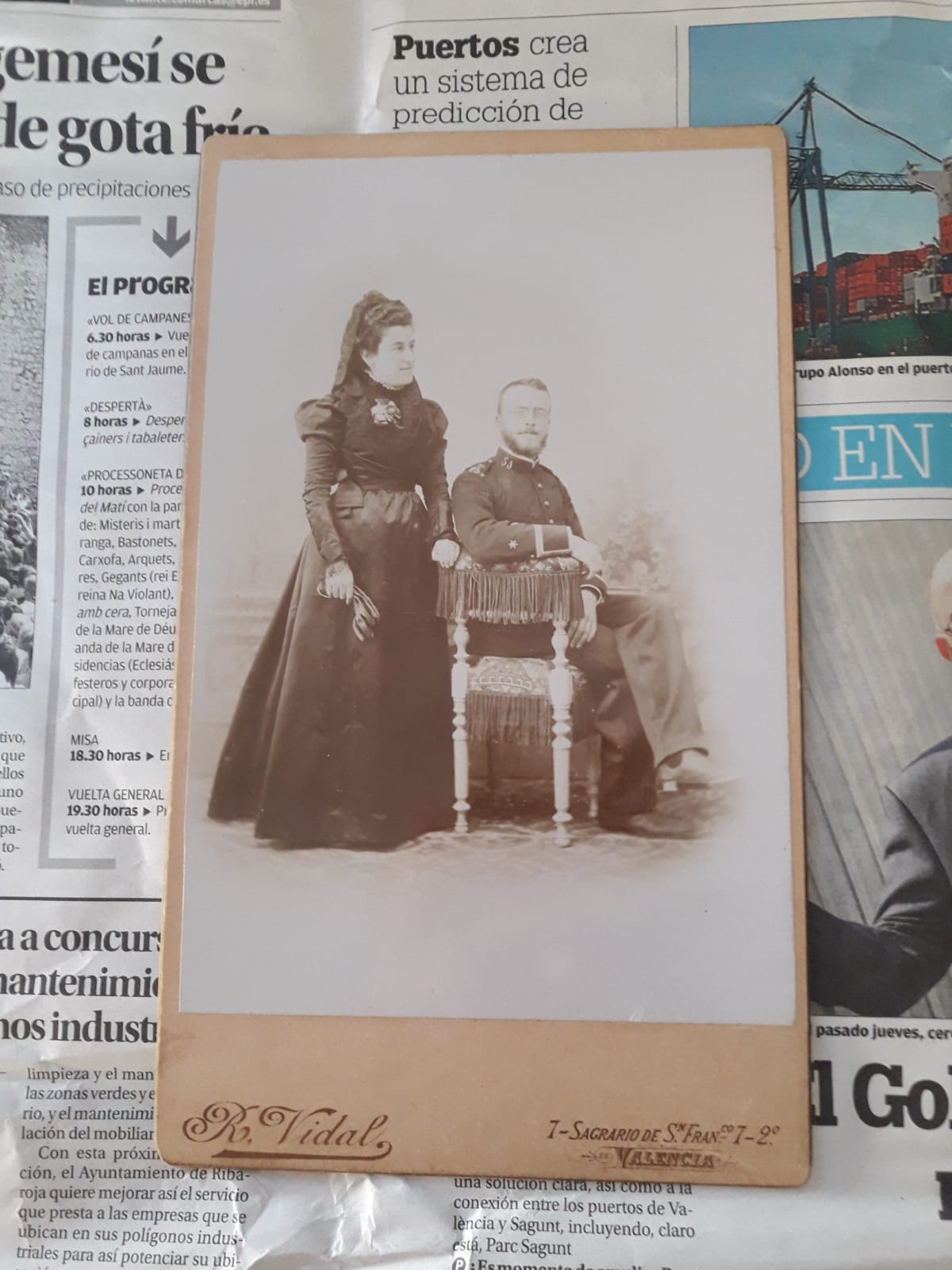 Cabinet card de R. Vidal