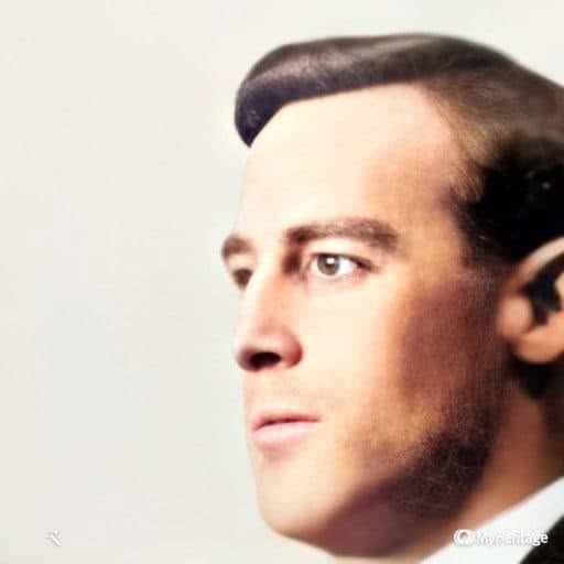 Retrato del álbum familiar, coloreado