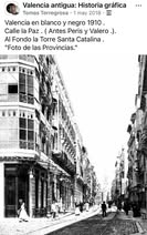 La calle de la Paz de Valencia hacia 1910