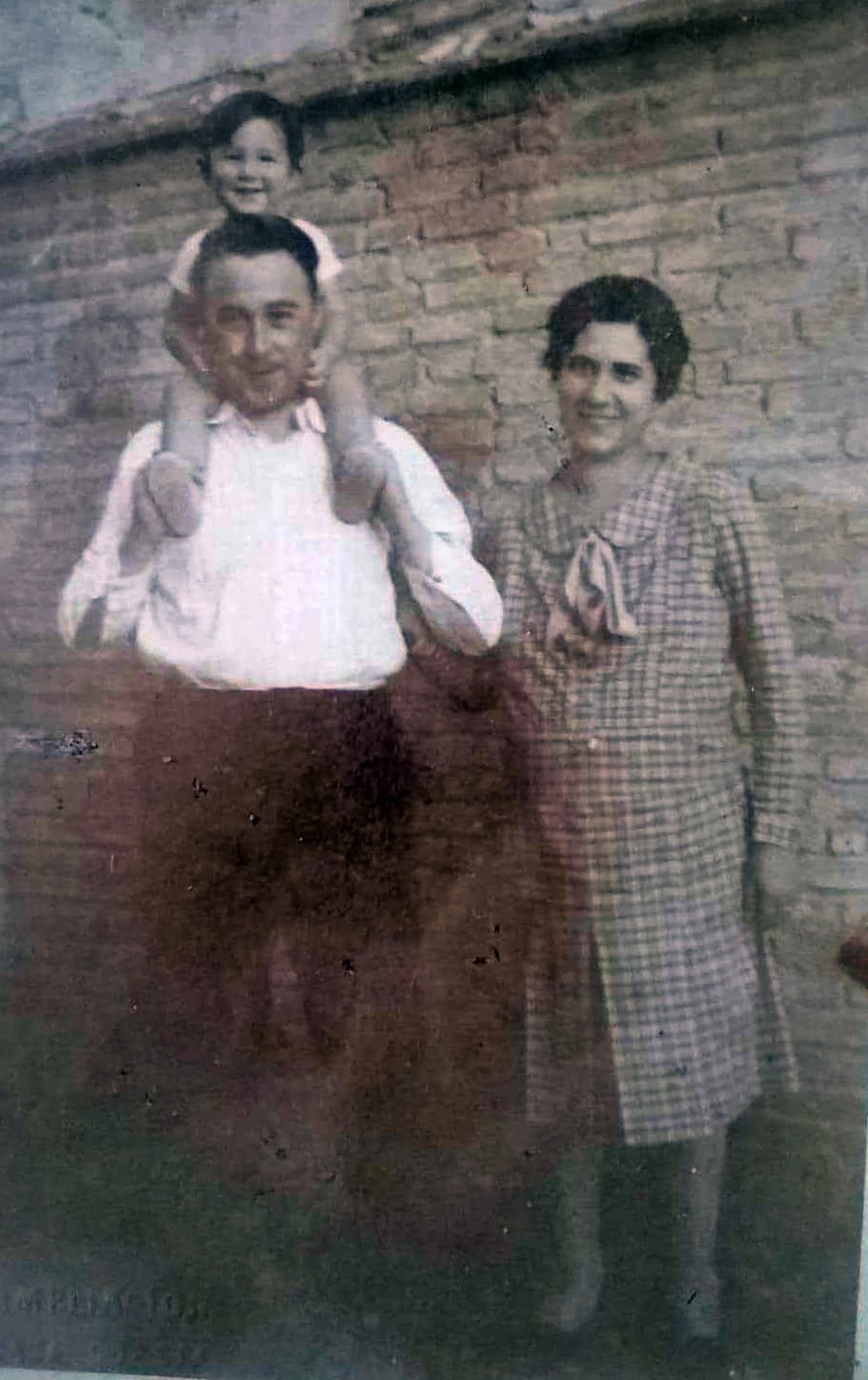 Andrés Morris Cooley con Soledad Bermúdez