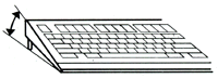 eq5pant.gif (7174 bytes). Inclinación del teclado
