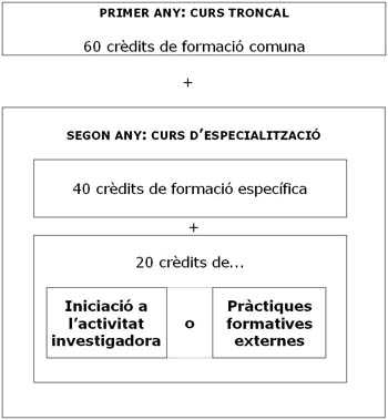 esquema estructural del Màster