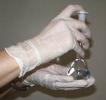 guantes de laboratorio